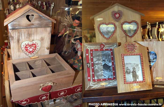 Idée cadeau objets déco en bois, cadre, boite de rangement...