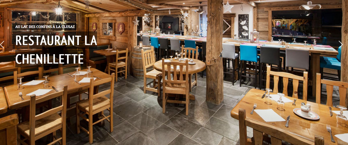 Magnifique restaurant situé tout proche des pistes de ski de fond des confins, spécialités savoyardes, séminaire, banquet, fête de famille