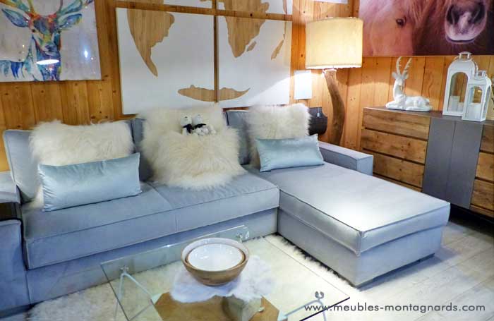 ameublement de salon style montagne magasin le meubles montagnards la clusaz haute savoie